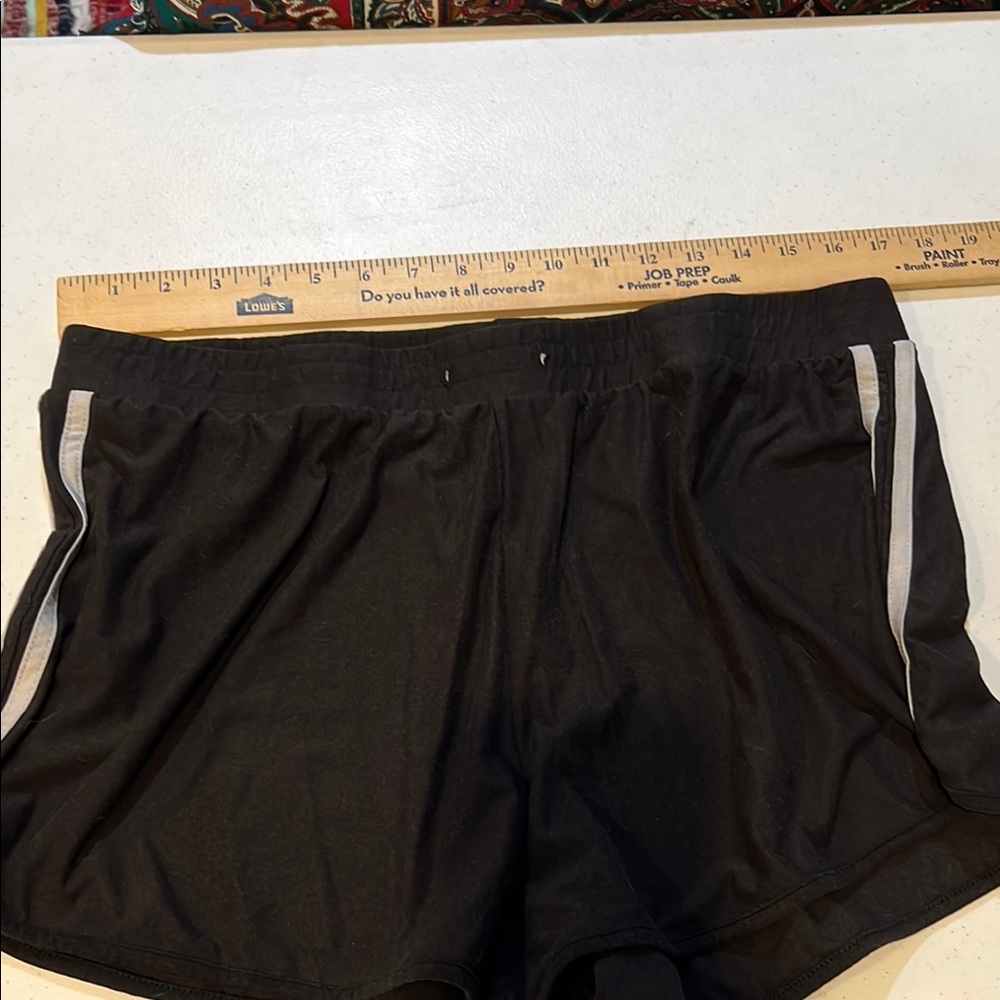 #274. 🪷 Black Athletic Shorts Lightweight. Xxl - Picture 2 of 6